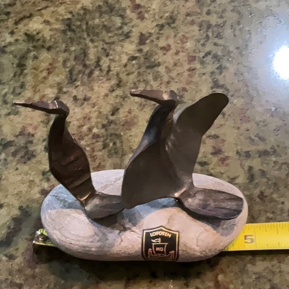 Lofoten HG Norway Smid 1995 Handmade Metal and Stone Bird Sculpture Norwegian - Picture 14 of 16